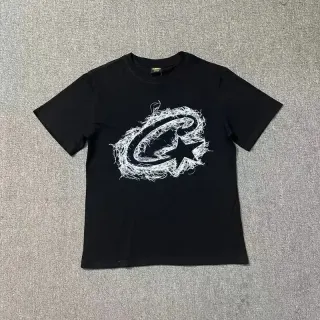 Black Graphic T-Shirt with Star Design — seller product photo