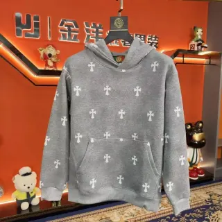 Chrome Hearts Grey Cross Print Hoodie — seller product photo