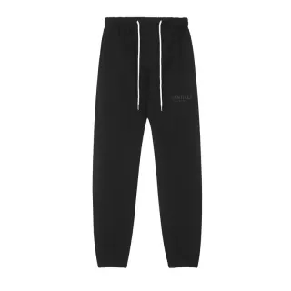 Fear of God Essentials Black Silicone Logo Sweatpants — seller product photo
