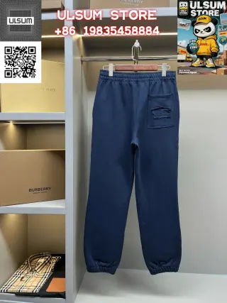 Burberry Navy Solid Sweatpants — seller product photo