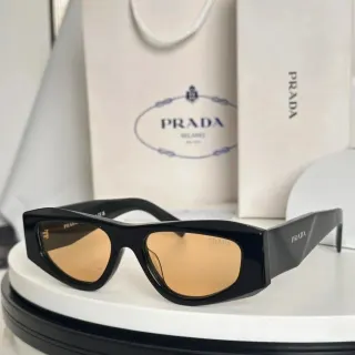 Prada Black & Amber Sunglasses Eyewear — seller product photo