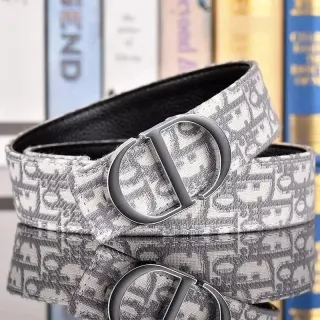 Dior Monogram Belt Black/White — seller product photo