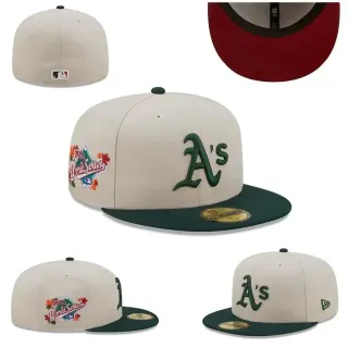 New Era 59FIFTY Oakland Athletics Cap Beige/Green — seller product photo