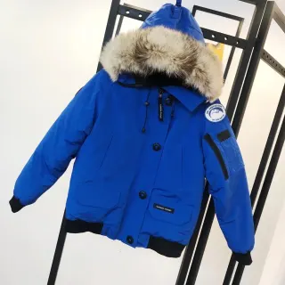 Canada Goose Chilliwack Blue Bomber Jacket with Fur Hood — seller product photo