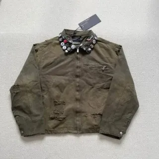Givenchy Antigona Distressed Military Jacket — seller product photo