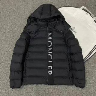 Moncler Black Logo Panel Parka — seller product photo