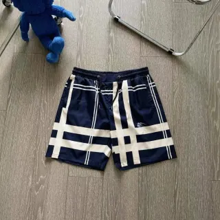 Burberry Vintage Check Plaid Shorts Navy & White — seller product photo