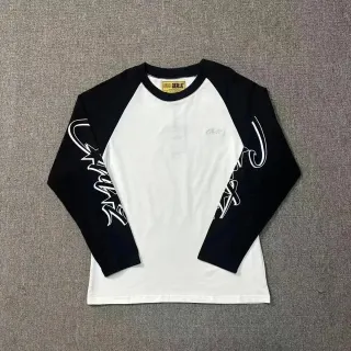 Unisex Black & White Graphic Raglan T-Shirt — seller product photo
