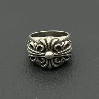 Chrome Hearts Cemetery Cross Ring Silver Jewelry — seller product photo
