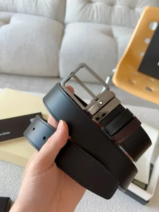 Montblanc Black Leather Belt — seller product photo